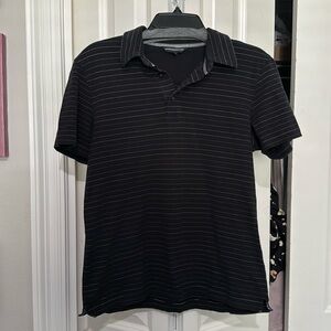 Men’s size M Express black pinstriped shirt
